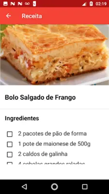 Receitas de Bolos Caseiro android App screenshot 0