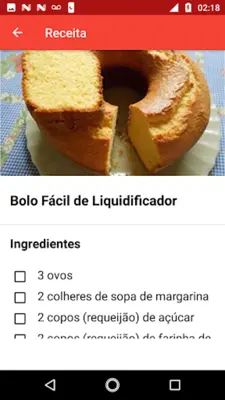 Receitas de Bolos Caseiro android App screenshot 6